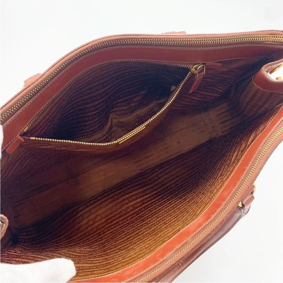 Prada Terracotta Leather Handbag - Picture 9 of 11